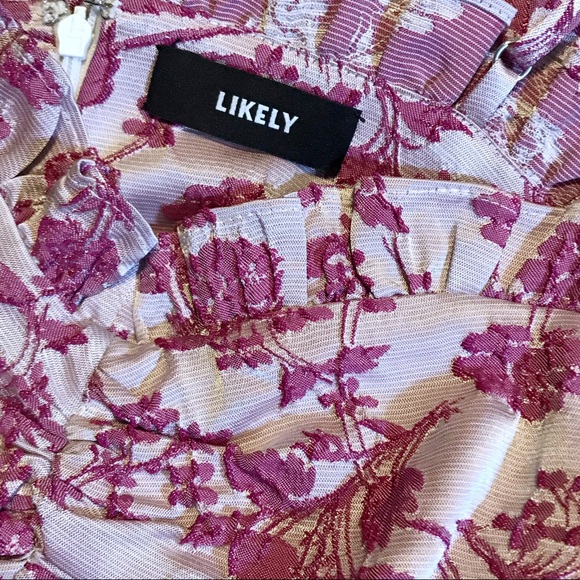 Revolve Likely Jacquard Floral Ruffle Romper - Picture 13 of 14